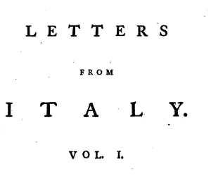 Letters from Italy. Volume I