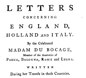 Letters Concerning England, Holland and Italy