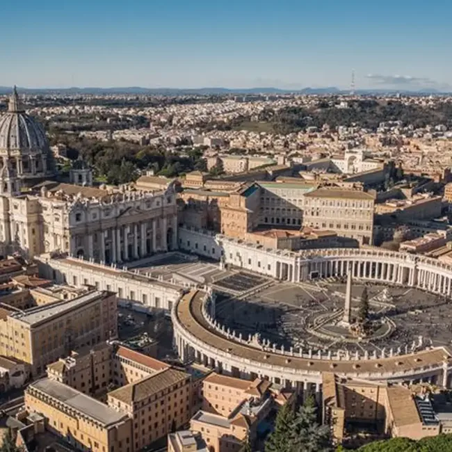 Piazza San Pietro dall'alto