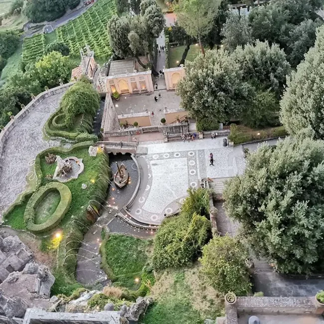 Villa d'Este dall'alto